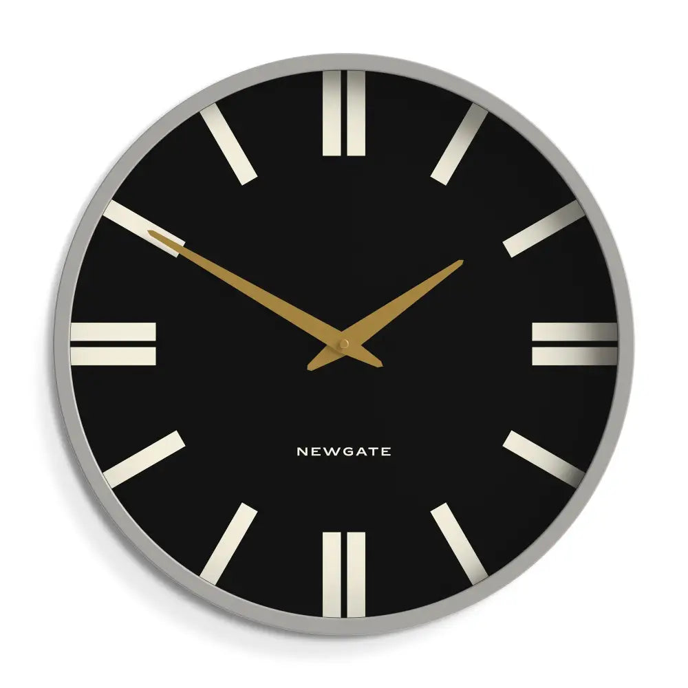 Newgate Universal Wall Clock Plaza Dial Grey - Home & Garden > Decor