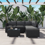 NEWYORK Outdoor Lounge Set in Black - Furniture > Outdoor