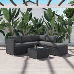 NEWYORK Outdoor Lounge Set in Black - Furniture > Outdoor