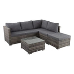 NEWYORK Outdoor Lounge Set in Grey - Furniture > Outdoor