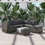 NEWYORK Outdoor Lounge Set in Grey - Furniture > Outdoor