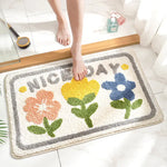 Nice Day Bath Mat - Super Absorbent Non-Slip Bathroom Floor Mat - 40x60cm - Home & Garden > Bathroom Accessories > Bath