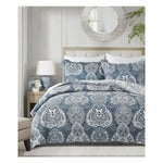 Night Reflection 100% Cotton Quilted 2 pcs Bedspread Coverlet Set King Single - Home & Garden > Bedding > Quilts &