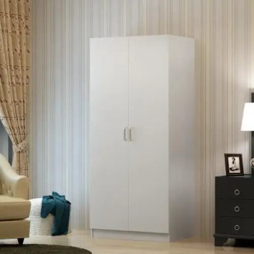 NNECN Two-Door Hanging Wardrobe - Home & Garden > Storage > Clothing & Wardrobe Storage