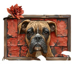 NNEOBA Boxer Dog Aluminum Wall Art - 12x16in Decorative Print - Home & Garden > Decor > Vases & Table Decor
