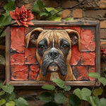 NNEOBA Boxer Dog Aluminum Wall Art - 12x16in Decorative Print - Home & Garden > Decor > Vases & Table Decor