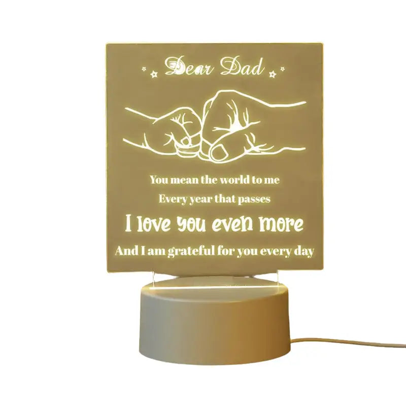 NNEOBA Dad Night Lamp - Perfect Gift for Father’s Day - Home & Garden > Lighting > Night Lights & Ambient Lighting
