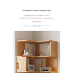 NNETMLT 5 Tier Industrial Corner Bookshelf - Furniture > Living Room > Bookcases & Shelves