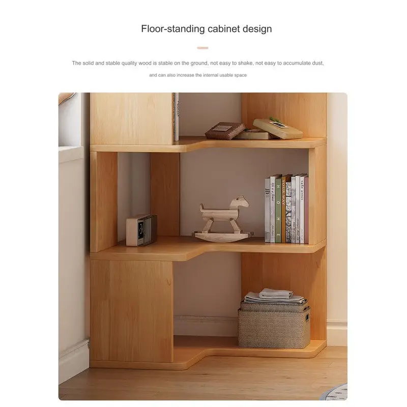 NNETMLT 5 Tier Industrial Corner Bookshelf - Furniture > Living Room > Bookcases & Shelves