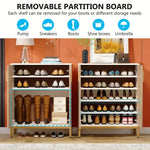 NNETMLT 5-Tier Shoe Cabinet with Geometric Pattern Doors-White/Natural - Furniture > Outdoor > Outdoor Dining Sets