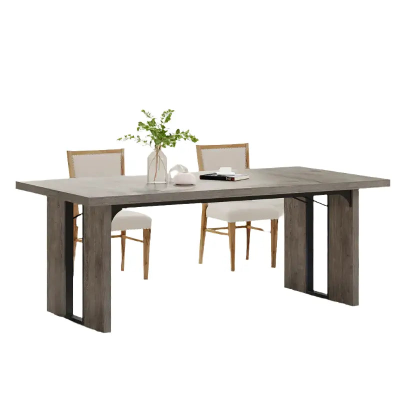 NNETMLT Rustic Rectangular Dining Table - Furniture > Dining > Dining Tables