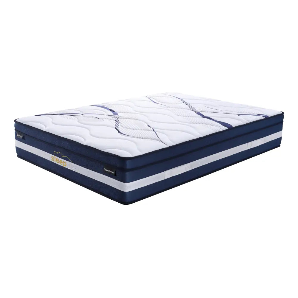 Noble Slumber Firm Mattress 28cm Premium Top 5 Zones Pocket Spring - Queen - Furniture > Mattresses