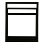 Nobu Solid Mahogany Timber Towel Stand (Black) - Home & Garden > Bathroom Accessories > Towel Racks & Holders