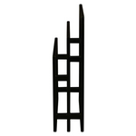 Nobu Solid Mahogany Timber Towel Stand (Black) - Home & Garden > Bathroom Accessories > Towel Racks & Holders