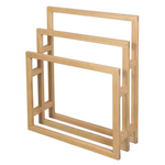 Nobu Solid White Cedar Wood Towel Stand (Natural) - Home & Garden > Bathroom Accessories > Towel Racks & Holders