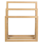 Nobu Solid White Cedar Wood Towel Stand (Natural) - Home & Garden > Bathroom Accessories > Towel Racks & Holders