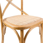 Norah 7pc Dining Set Table 180cm Solid Acacia Wood Oak Crossback Chair - Furniture > Dining