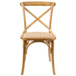 Norah 7pc Dining Set Table 180cm Solid Acacia Wood Oak Crossback Chair - Furniture > Dining