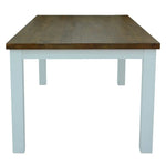 Norah 7pc Dining Set Table 180cm Solid Acacia Wood White Wishbone Chair - Furniture > Dining