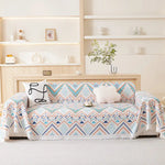 Nordic-Style Full-Cover Sofa Blanket - 180 x 230 cm Minimalist Stain-Resistant All-Season Two-Seater Sofa Protector
