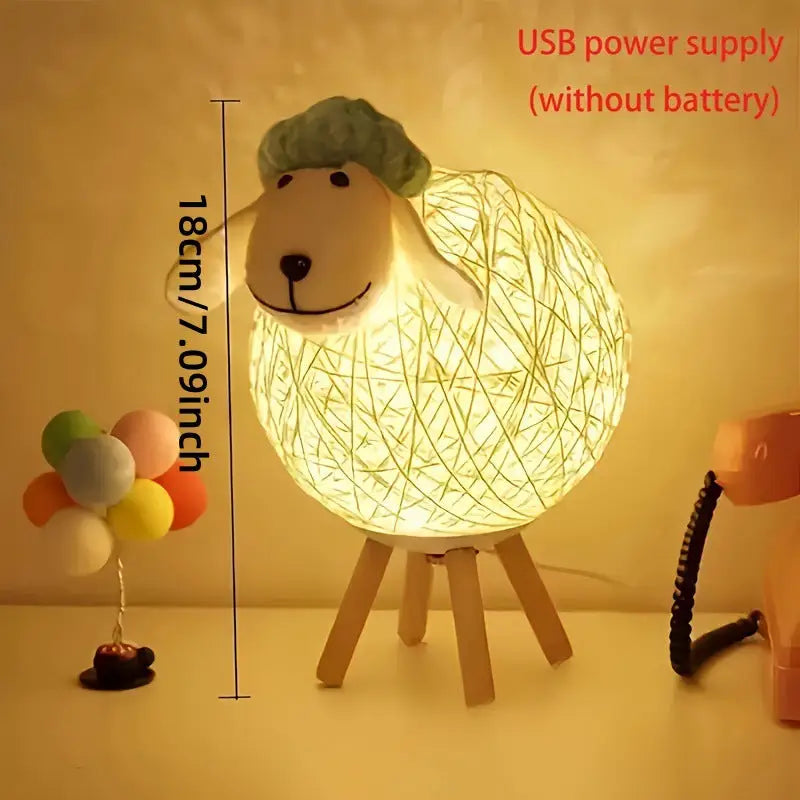 Nordic-Style Sheep Night Light - Warm Romantic Bedroom Lamp - Home & Garden > Lighting > Night Lights & Ambient Lighting