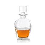 Novare Oval Whiskey Decanter Bottle With 4 Whiskey Glasses Set - Home & Garden > Kitchenware