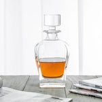 Novare Oval Whiskey Decanter Bottle With 4 Whiskey Glasses Set - Home & Garden > Kitchenware