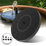 Noveden 1.5W Solar Fountain Water Pump for Bird Bath (Black) - Home & Garden > Fountains > Fountain & Ponds Accessories
