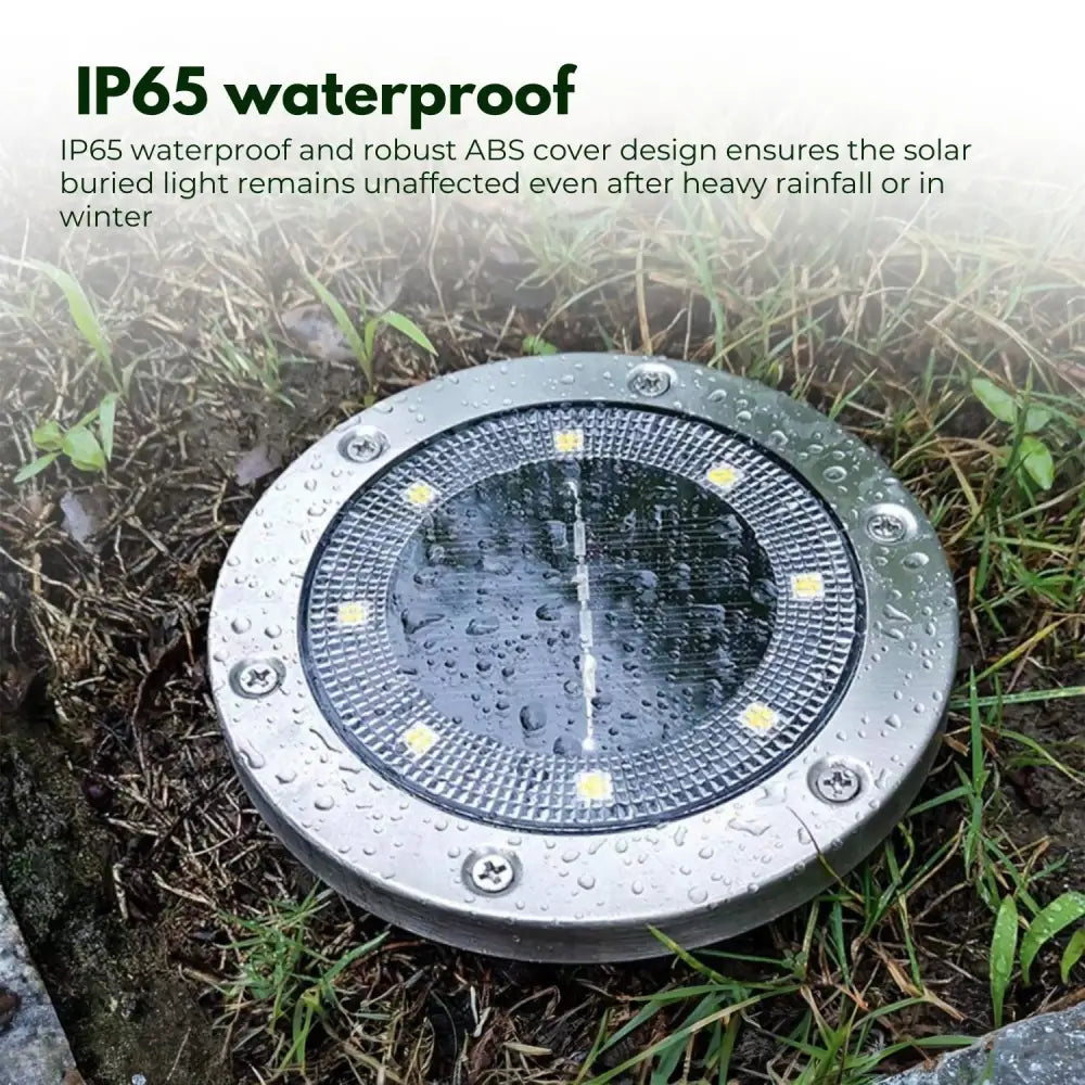 NOVEDEN 12 Pack Waterproof Solar LED Light (White) NE-SL-107-ZL - Home & Garden > Garden Lights