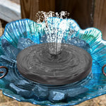 NOVEDEN 16cm 1.5W Solar Fountain Water Pump for Bird Bath (Black) - Home & Garden > Fountains > Fountain & Ponds