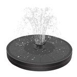 NOVEDEN 16cm 1.5W Solar Fountain Water Pump for Bird Bath (Black) - Home & Garden > Fountains > Fountain & Ponds