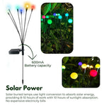NOVEDEN 3 Pieces Solar Powered Firefly Lights (Color Light) NE-SL-109-ZL - Home & Garden > Garden Lights