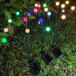 NOVEDEN 3 Pieces Solar Powered Firefly Lights (Color Light) NE-SL-109-ZL - Home & Garden > Garden Lights