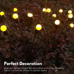 NOVEDEN 3 Pieces Solar Powered Firefly Lights (Warm) NE-SL-108-ZL - Home & Garden > Lighting