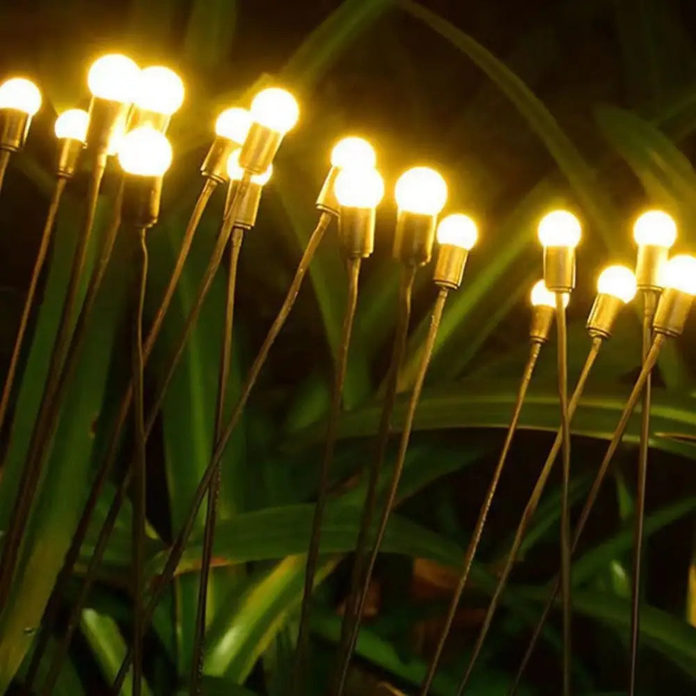 NOVEDEN 3 Pieces Solar Powered Firefly Lights (Warm) NE-SL-108-ZL - Home & Garden > Lighting