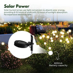 NOVEDEN 3 Pieces Solar Powered Firefly Lights (Warm) NE-SL-108-ZL - Home & Garden > Lighting