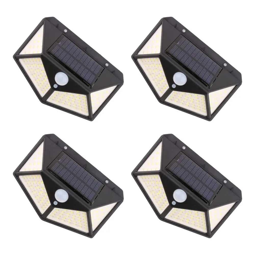 NOVEDEN 4 Packs Solar LED Lights with 3 Light Modes (Black)NE-SL-104-ZL - Home & Garden > Garden Lights