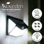 NOVEDEN 4 Packs Solar LED Lights with 3 Light Modes (Black)NE-SL-104-ZL - Home & Garden > Garden Lights