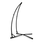 NOVEDEN Hammock Chair Stand for Hanging Air Porch Swing Chair (Black) NE-HC-100-DL - Home & Garden > Hammocks
