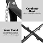 NOVEDEN Hammock Chair Stand for Hanging Air Porch Swing Chair (Black) NE-HC-100-DL - Home & Garden > Hammocks