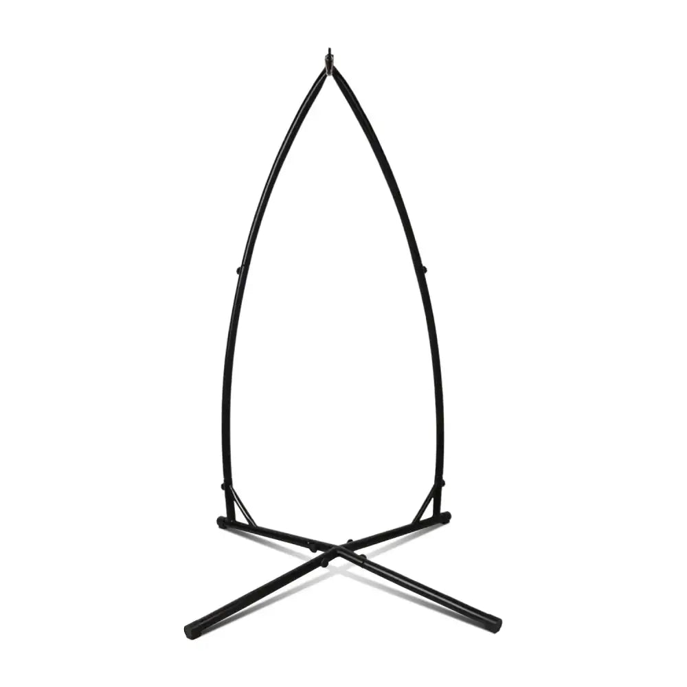 NOVEDEN Hammock Chair Stand for Hanging Air Porch Swing Chair (Black) NE-HC-100-DL - Home & Garden > Hammocks
