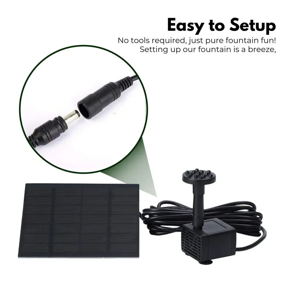 NOVEDEN Solar Water Fountain NE-SWF-100-SY - Home & Garden > Fountains