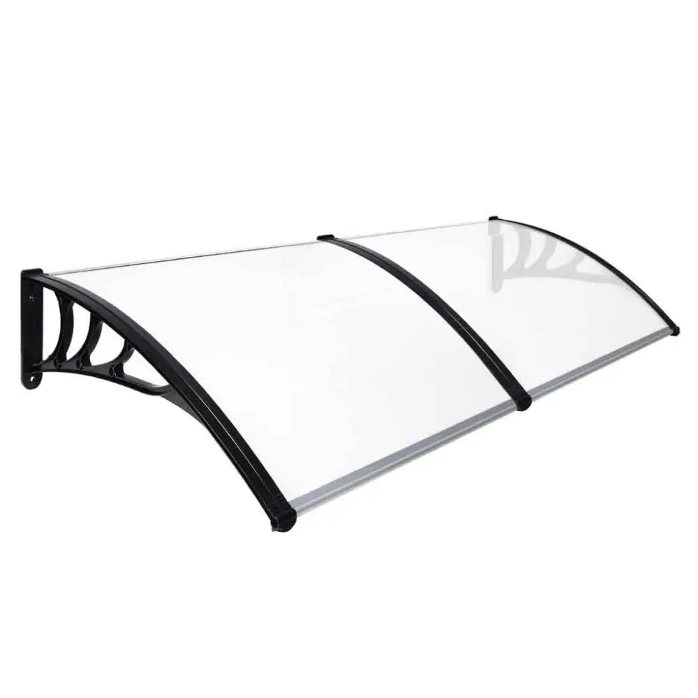 NOVEDEN Window Door Awning Canopy Outdoor UV Patio Rain Cover Clear White 1M X 2.4M Type 1 NE-AG-101-SU - Home & Garden
