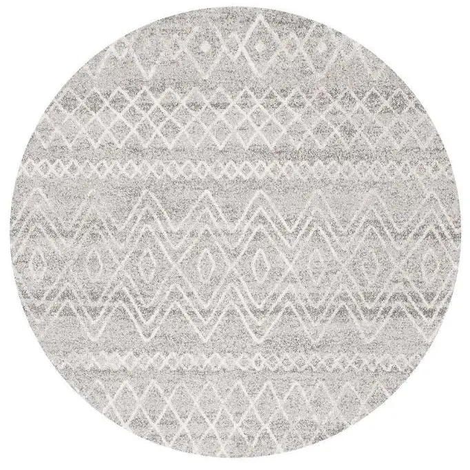 Oasis 453 Grey Round by Rug Culture-200X200CM - ROUND - Home & Garden > Rugs > Round Rugs