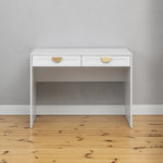 ODESSA DESK - WHITE - HAMPTONS - HALF MOON BRASS - Furniture > Office > Desks