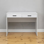 ODESSA DESK - WHITE - HAMPTONS - OVAL BLACK - Furniture > Office > Desks