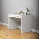 ODESSA DESK - WHITE - HAMPTONS - OVAL BRASS - Furniture > Office > Desks