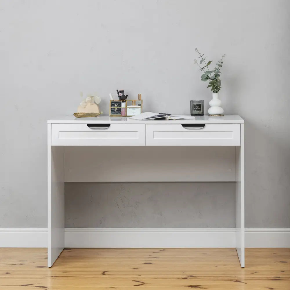 ODESSA DESK - WHITE - HAMPTONS - PULL BLACK - Furniture > Office > Desks