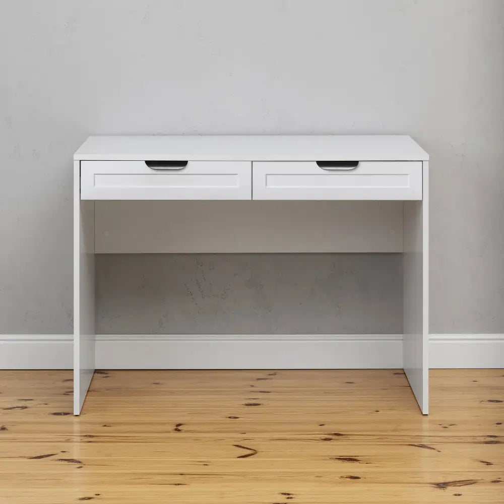 ODESSA DESK - WHITE - HAMPTONS - PULL BLACK - Furniture > Office > Desks