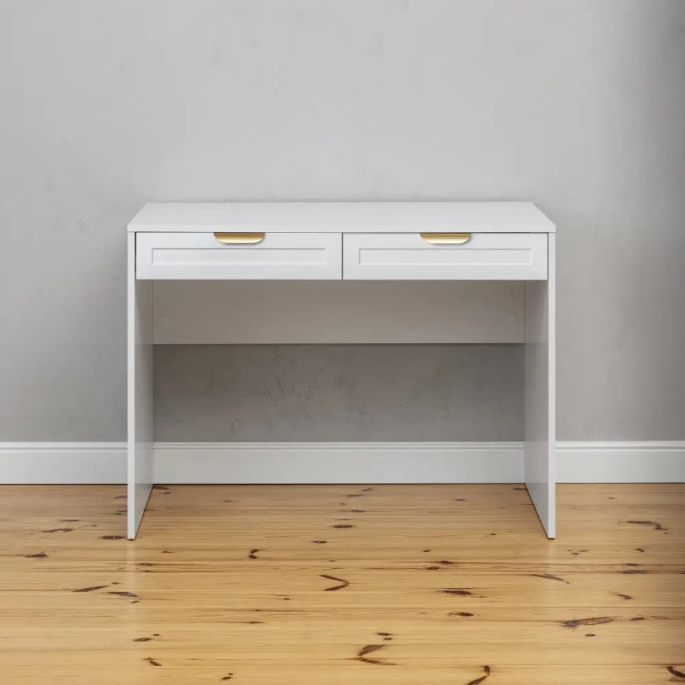 ODESSA DESK - WHITE - HAMPTONS - PULL BRASS - Furniture > Office > Desks